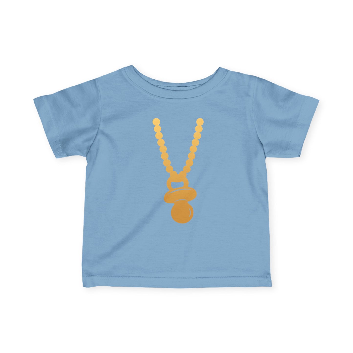 Gold Pacifier Necklace Tee