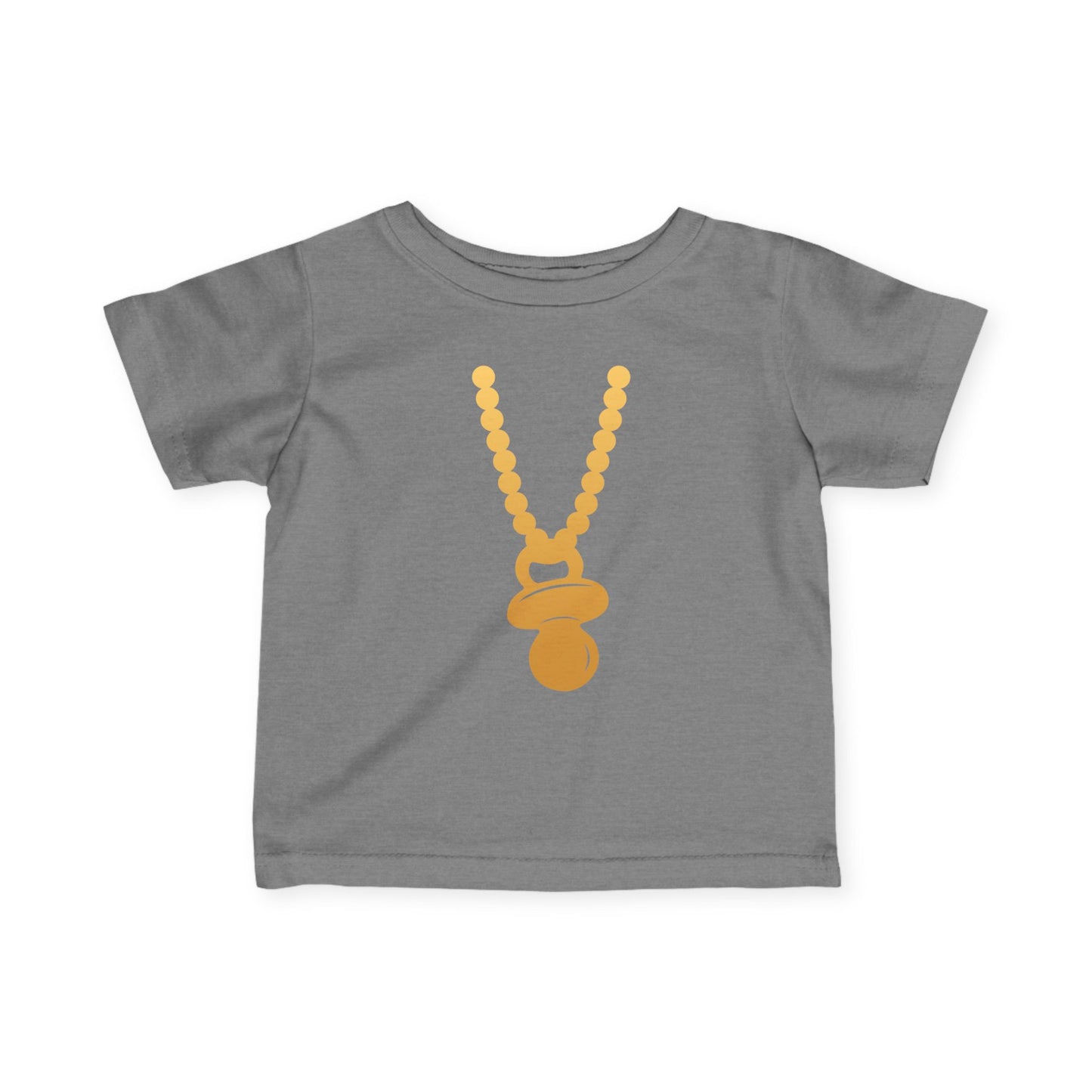 Gold Pacifier Necklace Tee