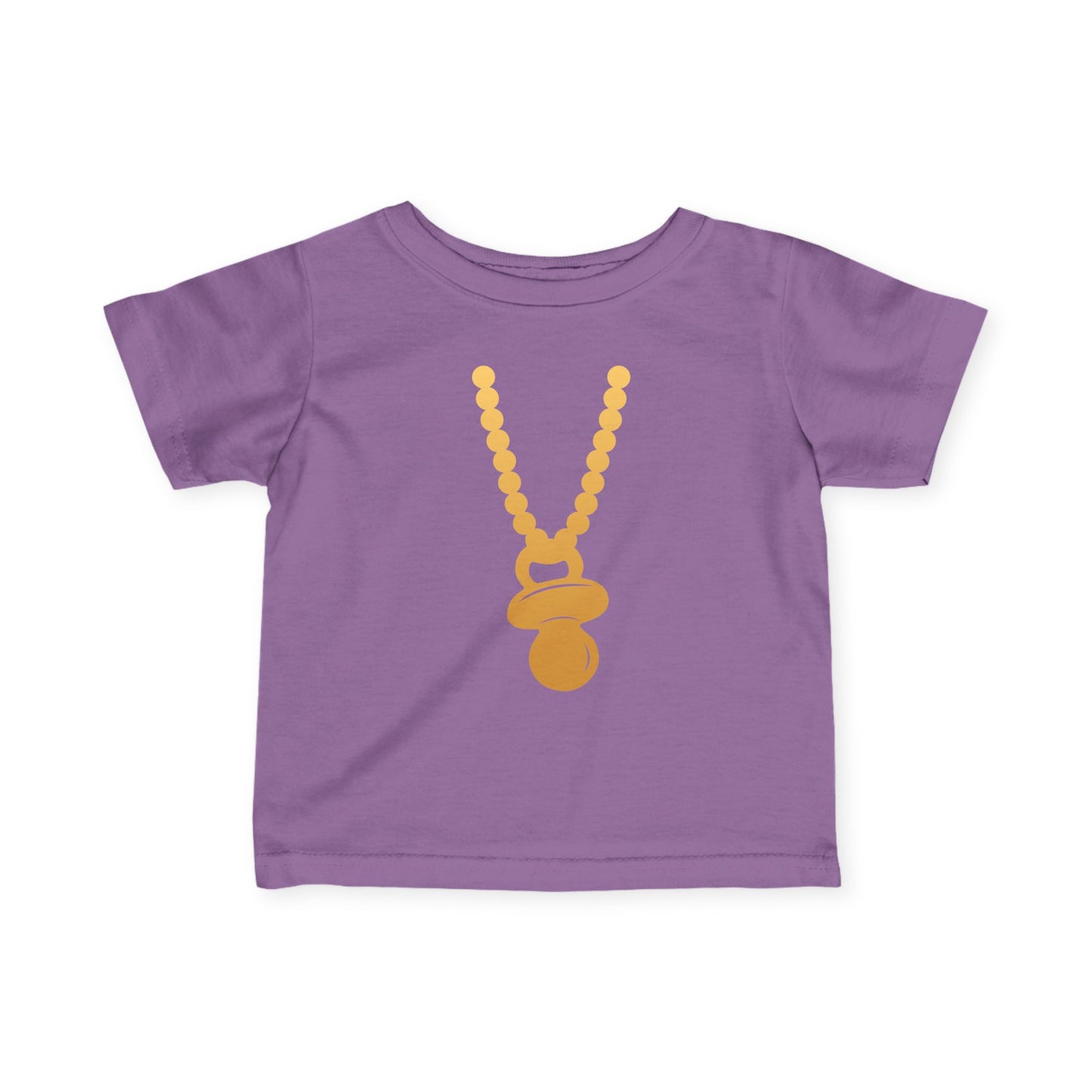 Gold Pacifier Necklace Tee