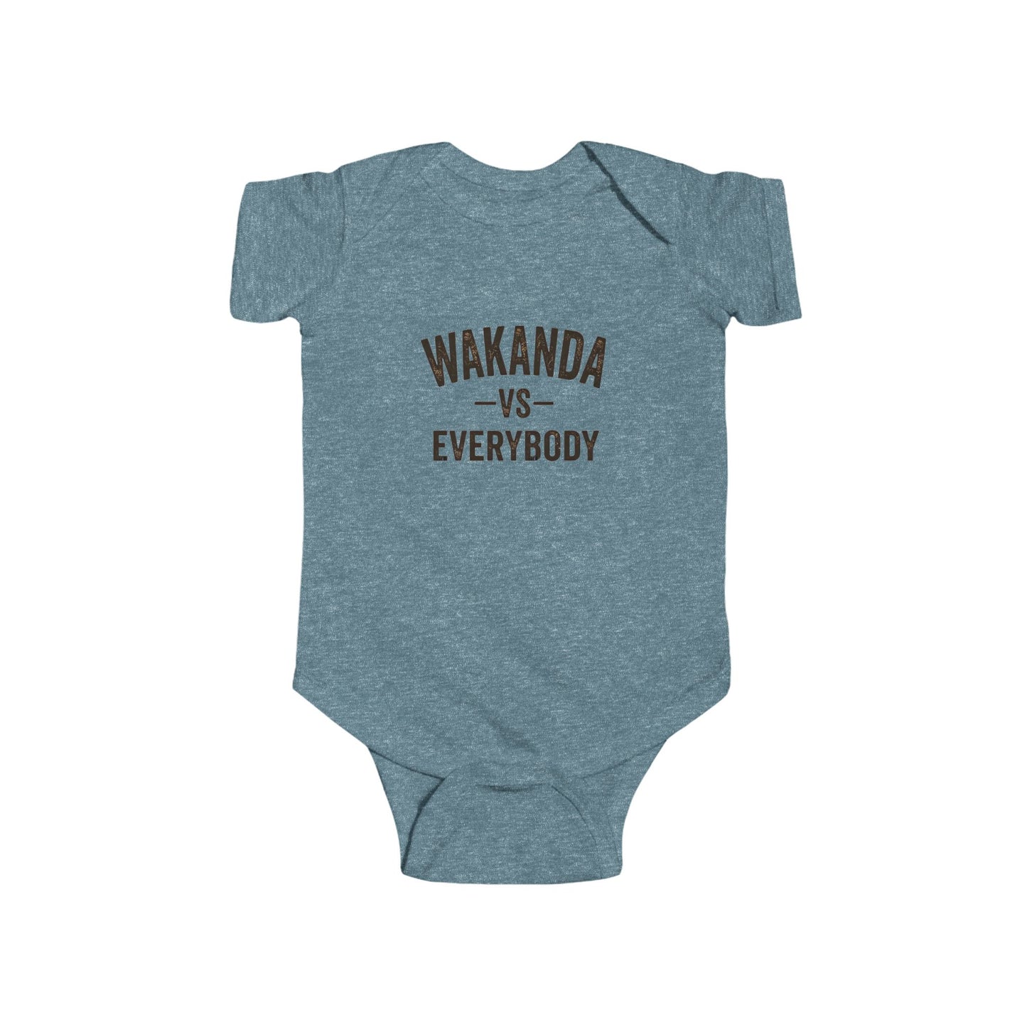Gray baby onesie with text 'Pass me to Granda' on a white background