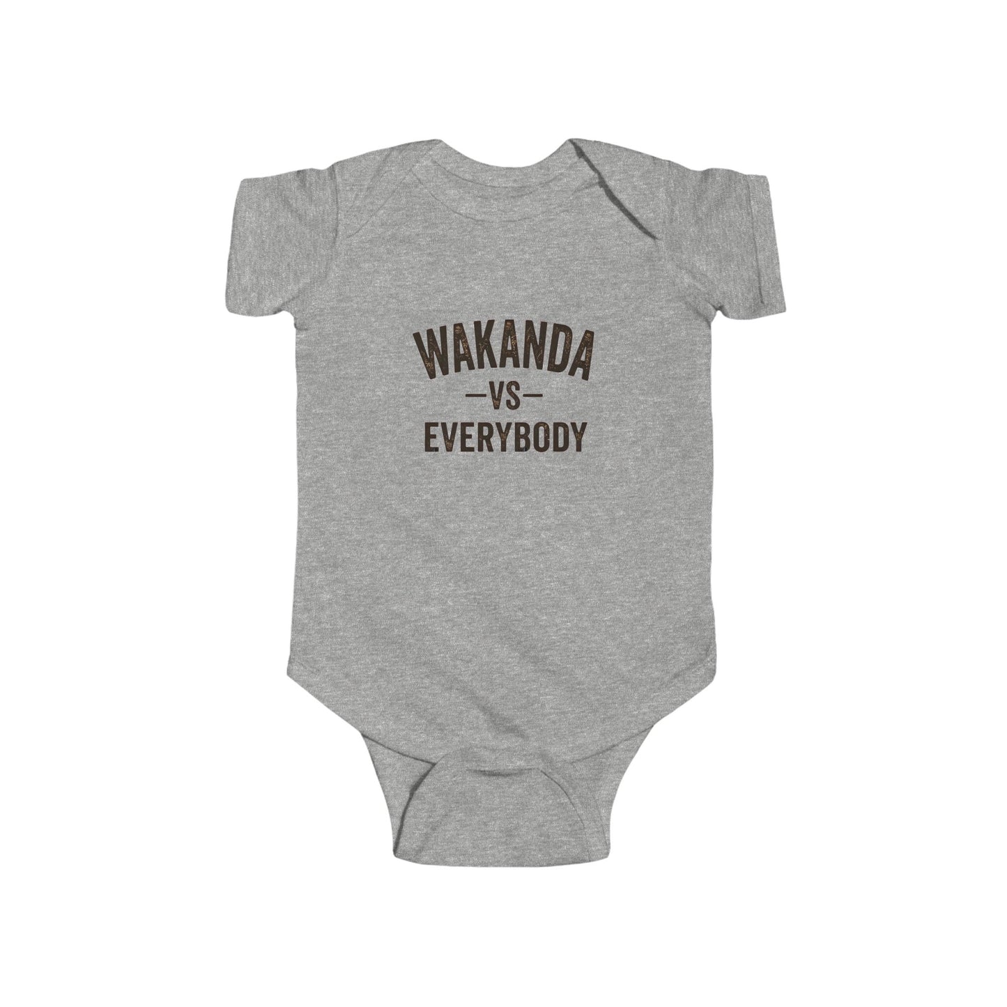 Gray baby onesie with 'Child of God' text on a white background