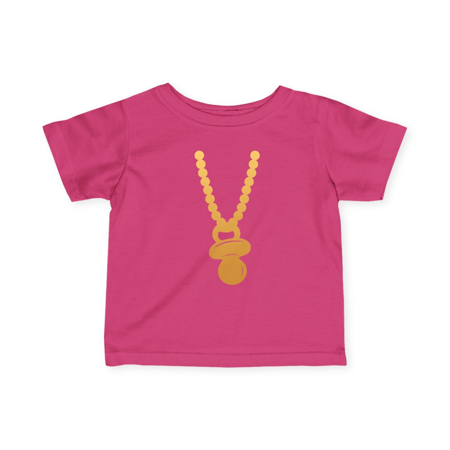 Gold Pacifier Necklace Tee