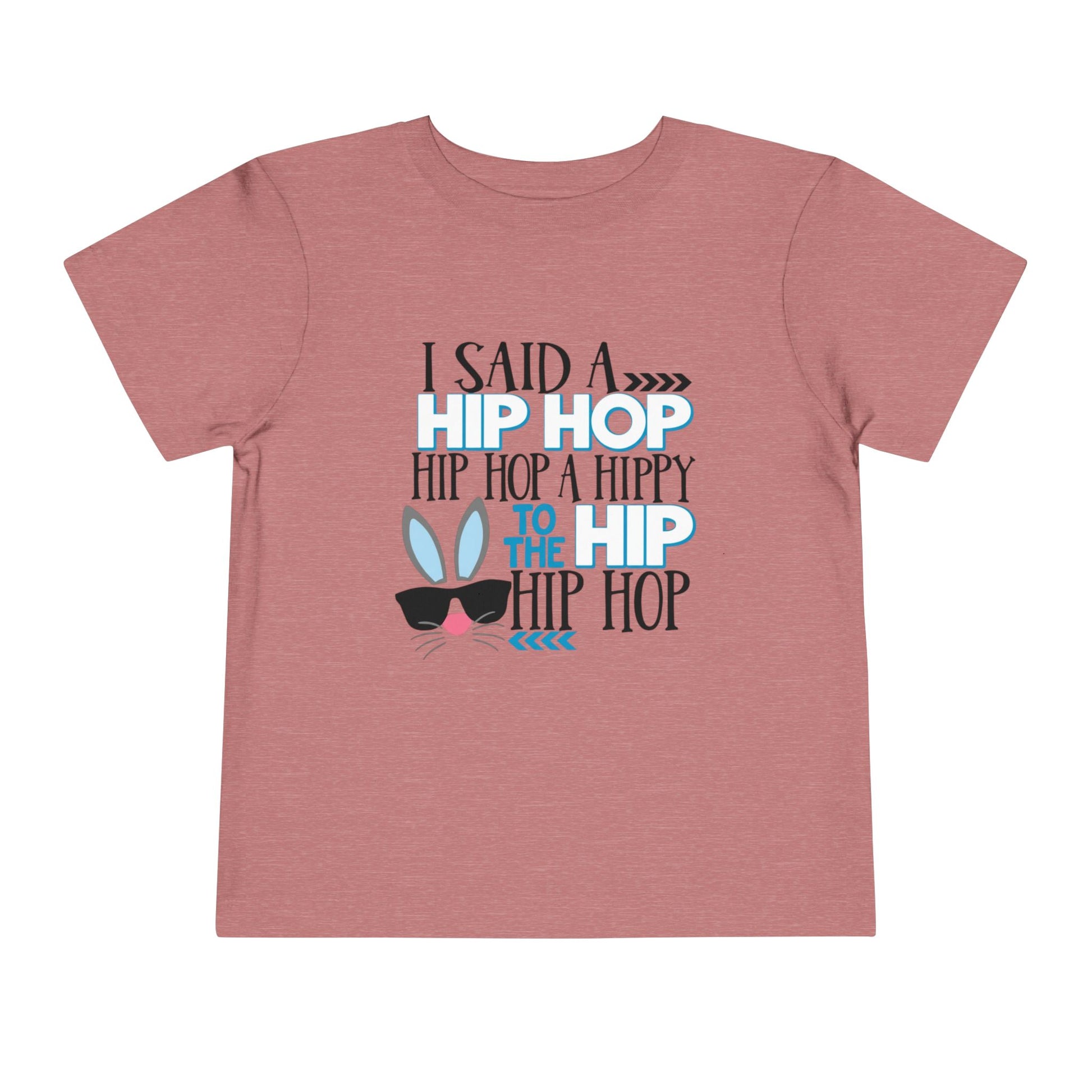 Pink t-shirt with humorous text design on a white background