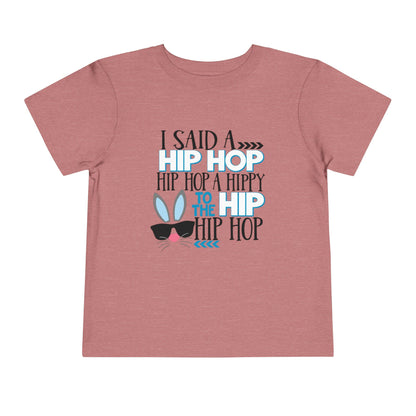 Pink t-shirt with humorous text design on a white background