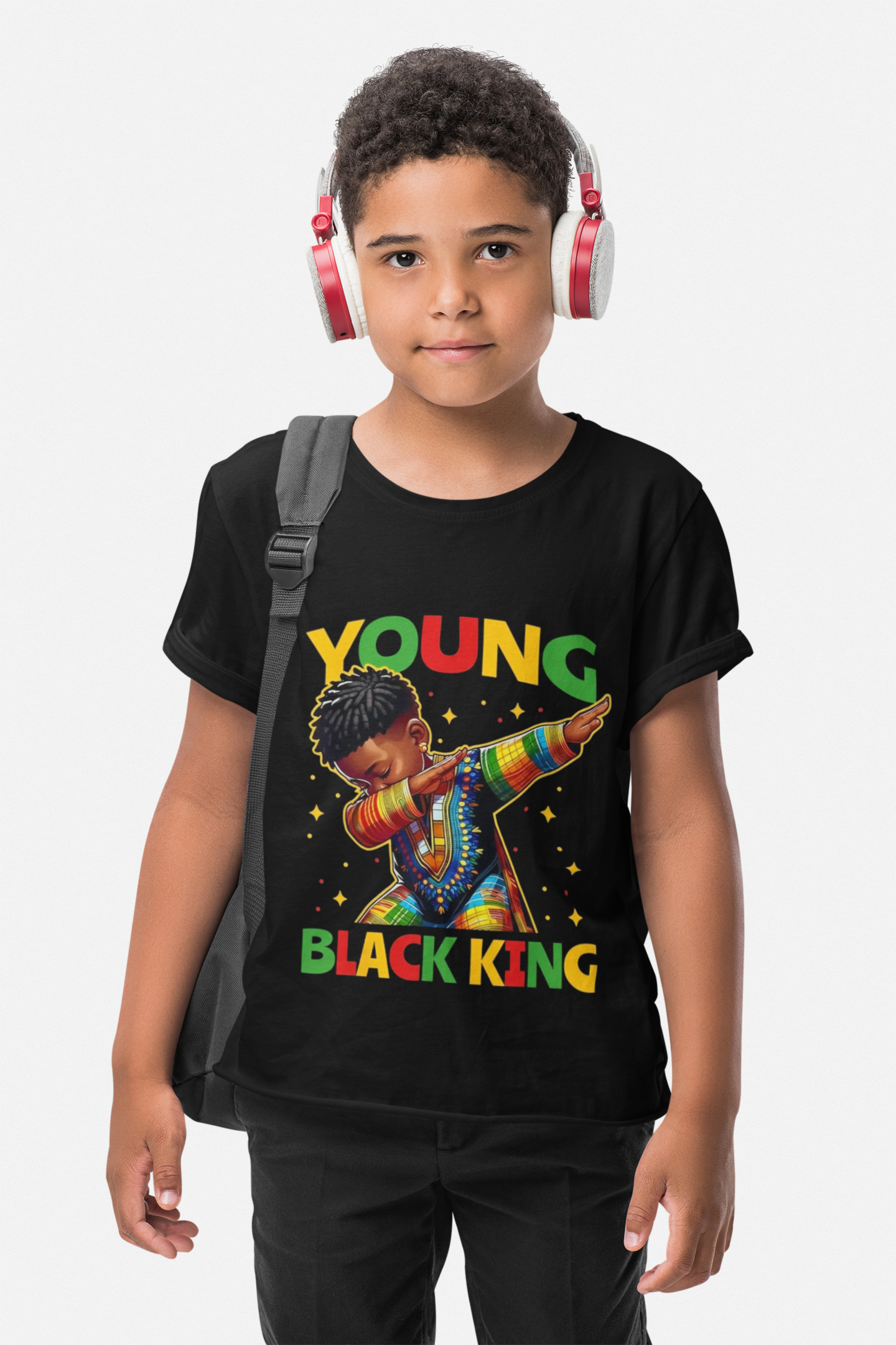 Young Black King Toddler Tee