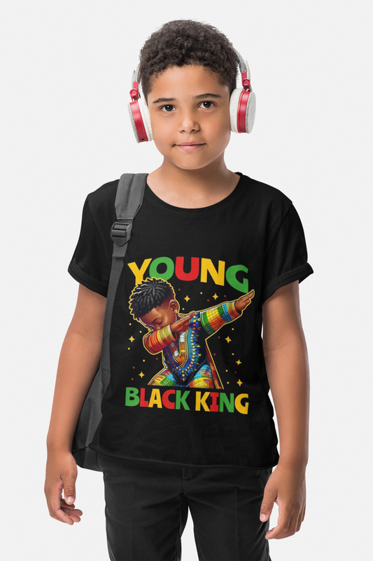 Young Black King Toddler Tee