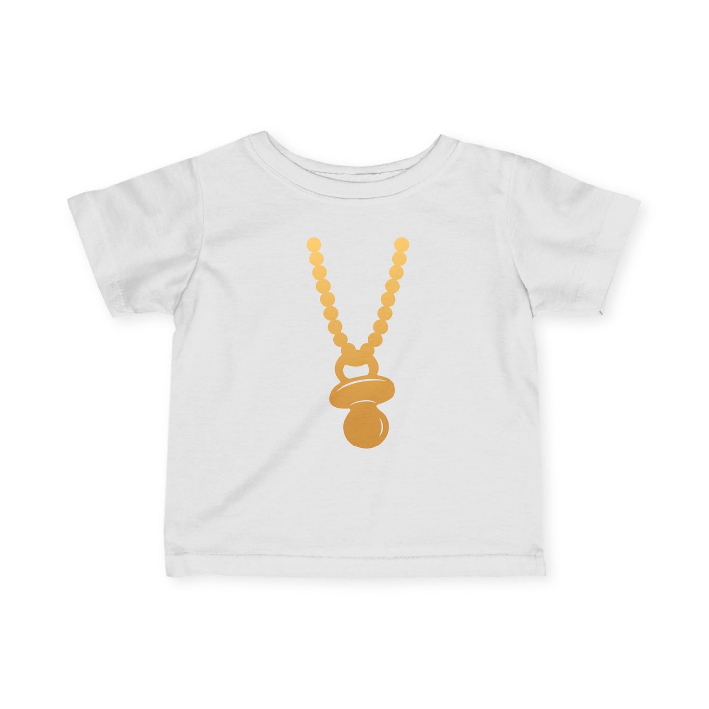 Gold Pacifier Necklace Tee