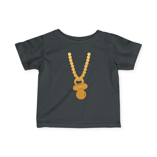 Gold Pacifier Necklace Tee