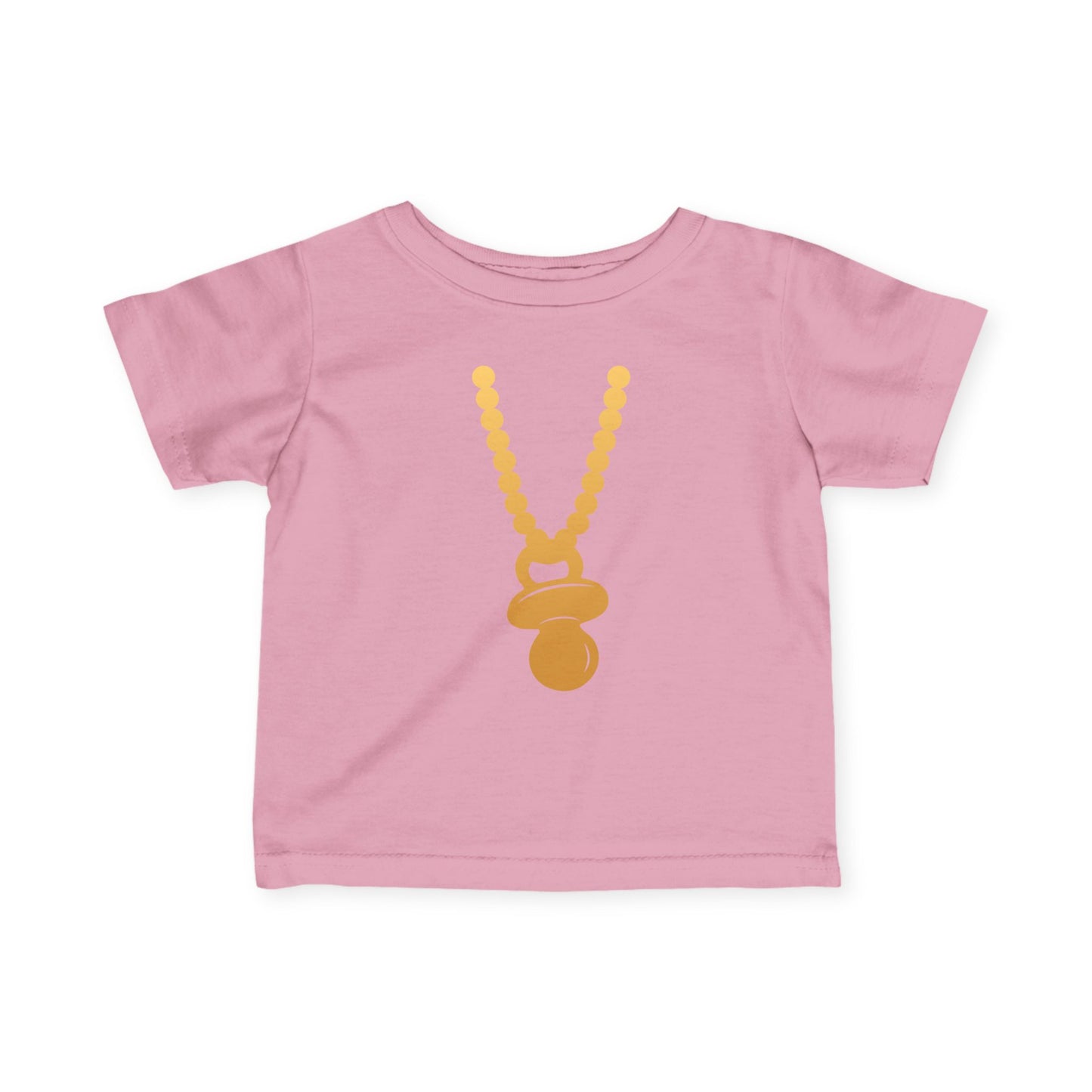 Gold Pacifier Necklace Tee